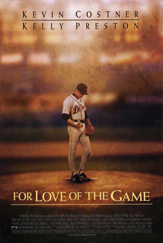 For Love of the Game movie poster